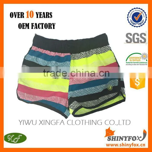 Factory Wholesale Boardshorts Chromatic Stripe Boardshorts Stretching Boardshorts Provide OEM Service