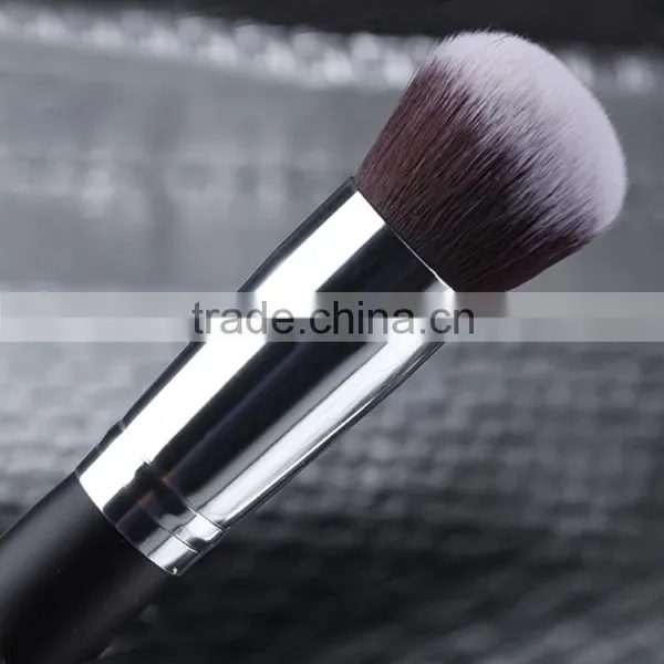 10 Pcs Silver Black Synthetic Kabuki Makeup Brush Set Cosmetics Foundation Blending Blush Makeup Tool photo-6