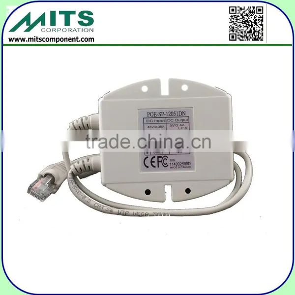 12W/12V, 2.1 / 5.5mm PoE Splitter photo-5