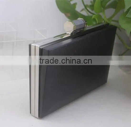 2016 Shiny Silver Box Purse Frame for Dressing Hard Case Clutch photo-3
