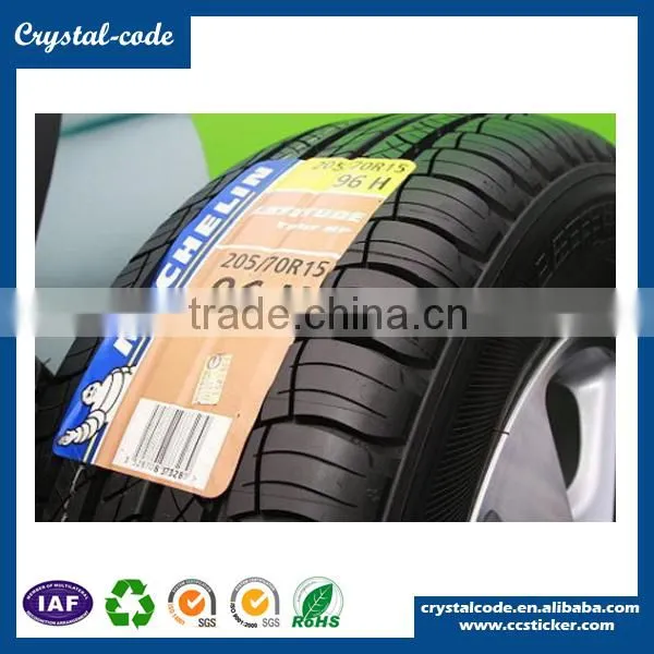 Printing Strong Adhesive Unremovable Tyre Label photo-5