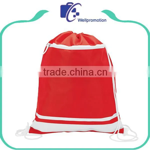 Polyester Draw String Bag String Backpack Promotional Bags For Shopping photo-3