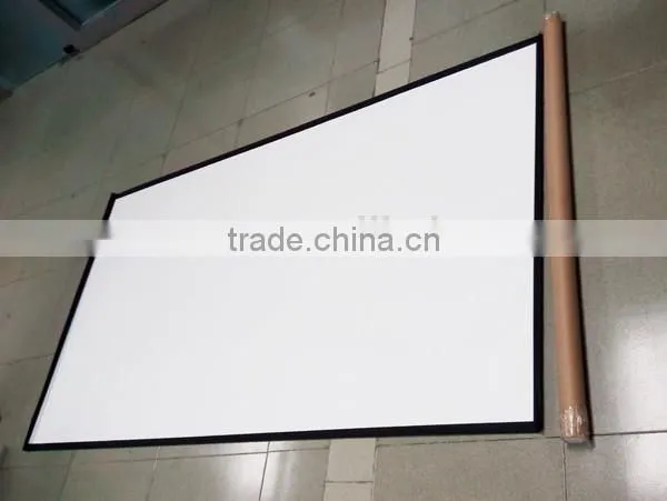 10 Year Gold Supplier Supply the Cheapest Projector Screen With 16:9 100" Inch Fabric photo-2