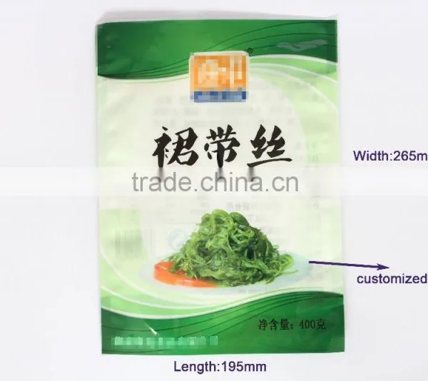Three Edge Sealing Pouch For Seafood With Clear Window photo-2