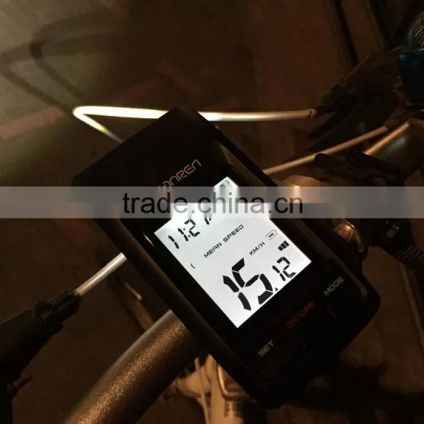 USB Rechargeable Rainproof LCD Backlight Wireless Bike Odometer 3w Bicycle Led Light photo-3