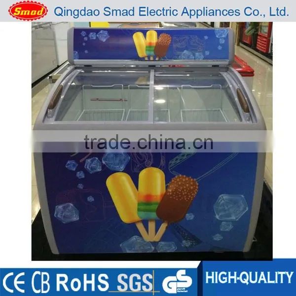 Glass Door Freezer Ice Cream, Ice Cream Display Freezer, Ice Cream Chest Freezer photo-2