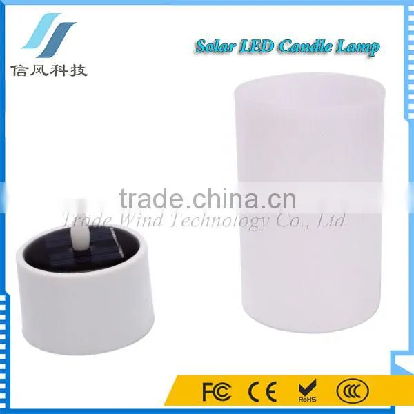 Solar LED Candle Light Flameless Tea Candle With Cup photo-2
