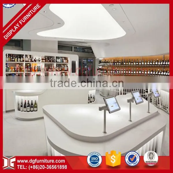 High End Modern Wooden Wine Display Rack Table