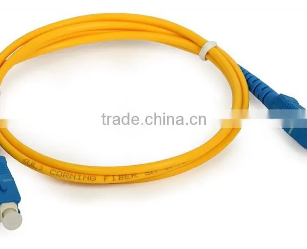 Fiber Optic Patch Cable / sc Upc Fibra Patch Cable / Singlemode Pvc Optic Fibre Patchcord photo-2