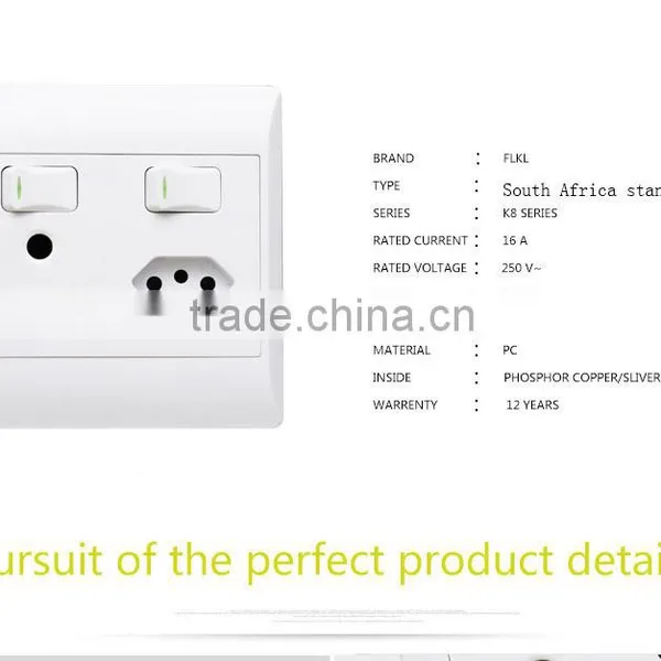 China Supplier South Africa Wall Light Switch and Socket photo-5