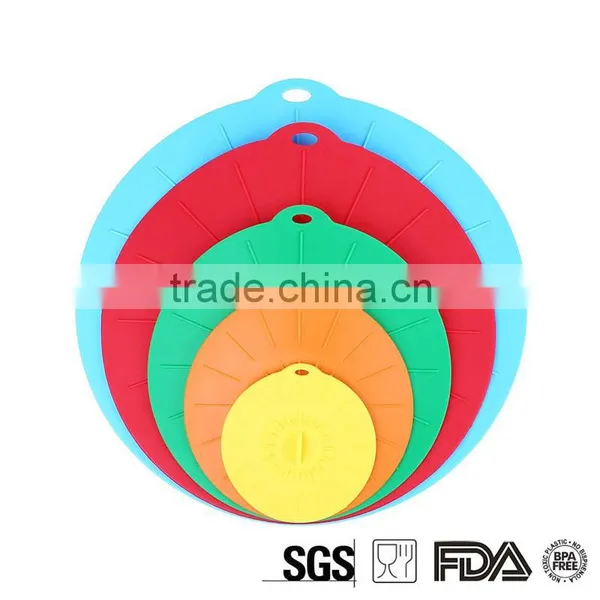 OEM Silicone Pot Cover Lid Set ,silicone Suction Lids for Bowl, Silicone Lids Spill photo-2