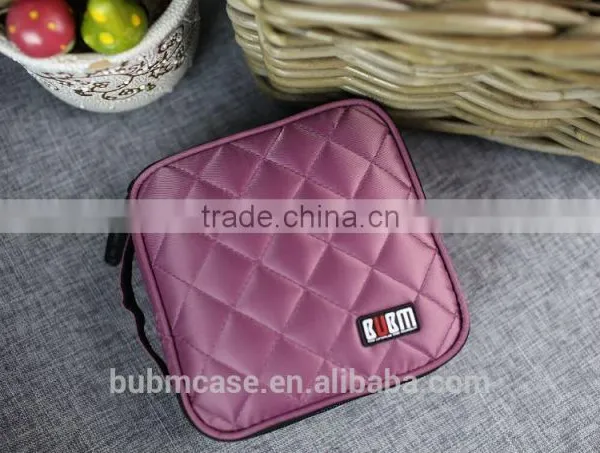 Purple 32 Capacity 230D Space Twill PVC Fabric DVD Case CD Holder Personalized cd Case Multi Disc Dvd Cases photo-4