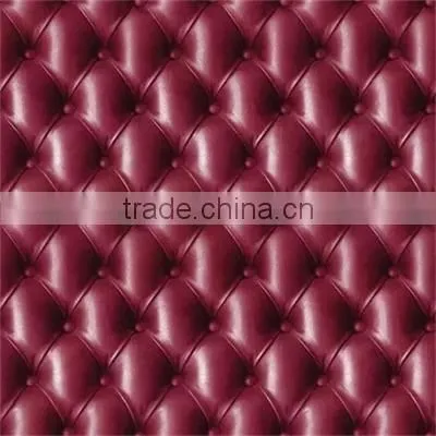 2015 Embossing PVC 3d Leather Wallcovering / Wallpaper photo-4