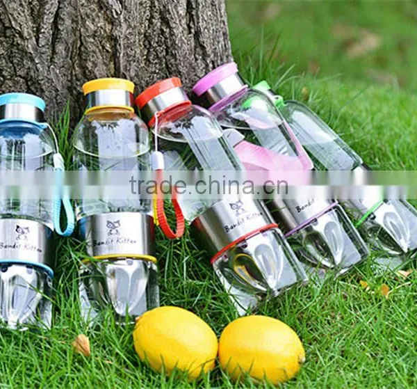 Trade Assurance Stainless Steel Juicer Color Glass Fruit Infuser Water Bottles photo-6