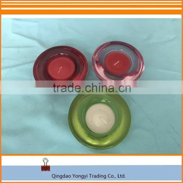 Fresh Green Round Glass Holder With Tealight Candle photo-4