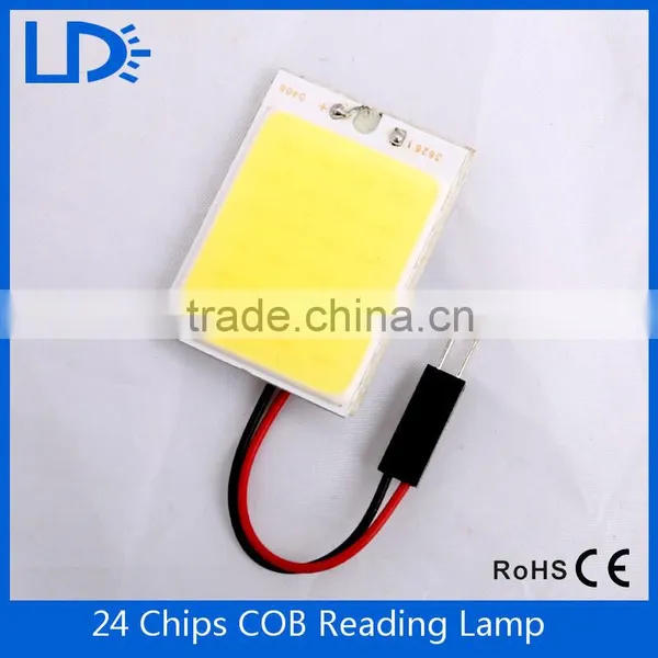 5050smd Car Interior Lamp DC12V Dome Light COB 24 LED Auto Panel Lamp Reading Lights photo-4