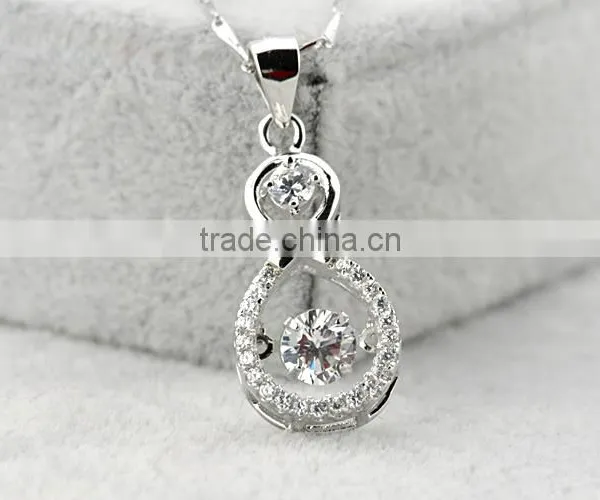 Hot Sell Cubic Zirconia Pendant, Silver Jewelry Online Wholesale Made in China photo-6