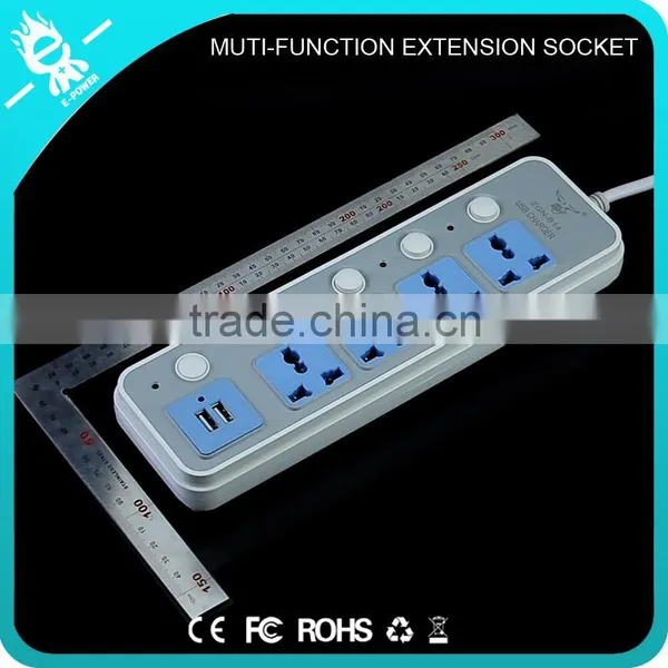 Best Smart India Usb Power Strip With Usb 5 Independent Buttons and Lights photo-6