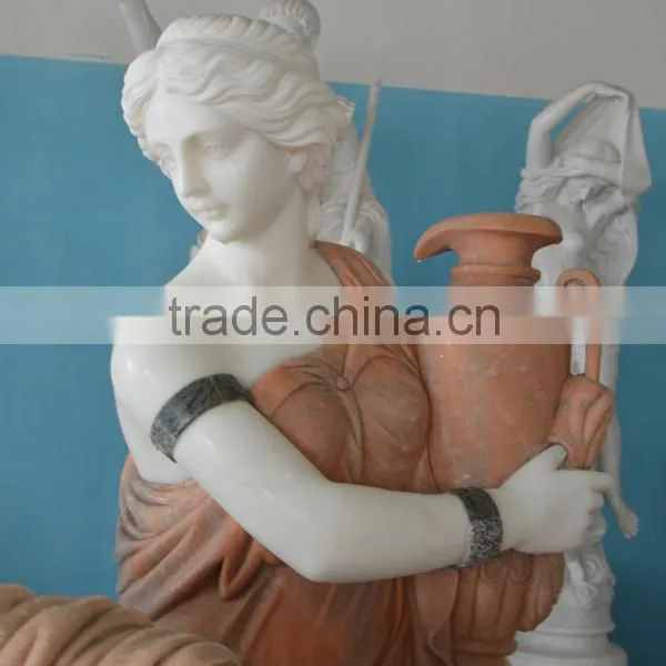 Hand Carved Life Size Marble Statue of Apollo Bath photo-5