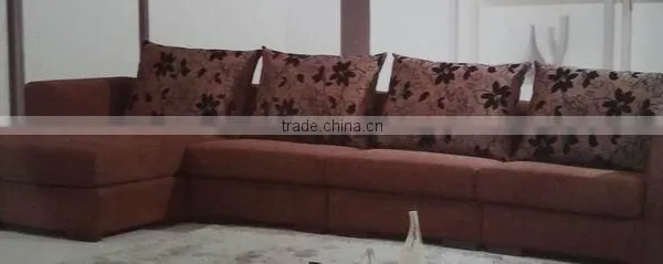 New Model Denim Fabric Sectional Sofa Sets Pictures