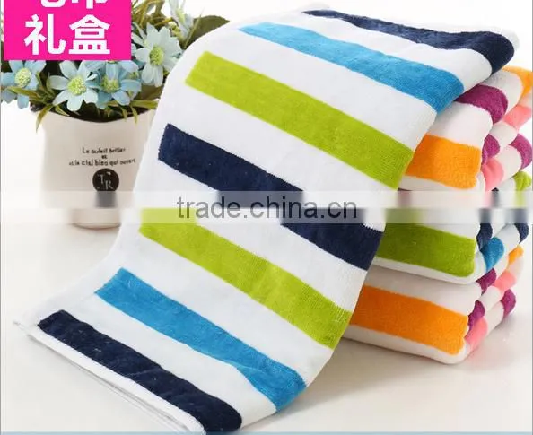 Professional Custom Striped Standard Size Towel photo-5