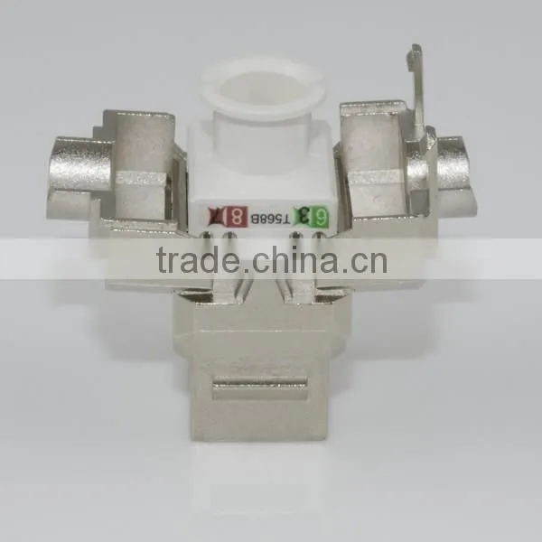 Network Solution Cat 6A UL 180Degree Shielded RJ45 Modular Keystone Jack photo-5