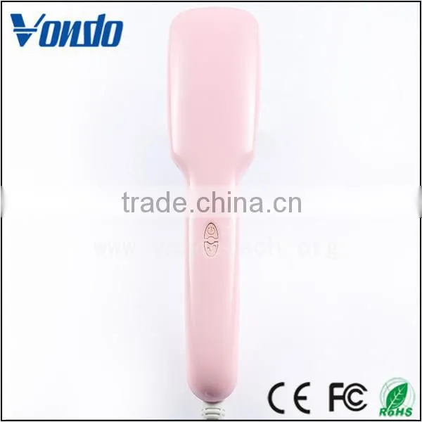 New Design Fast Hair Straightener Electric Straightening Hair Straightener Brush Lcd
