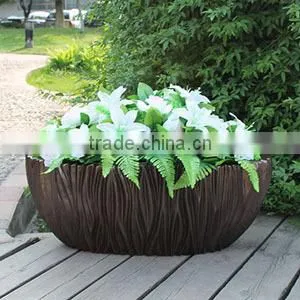 Floating Bonsai Pot Fiberglass Plants Container and Flowers Pots Handmade Flower Pots photo-2