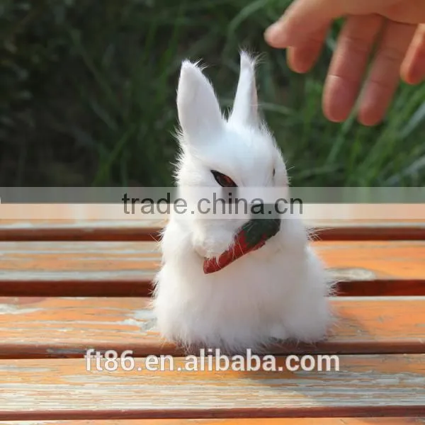 Rabbit Make Fur Life Size Animal Replica Easter Bunny Carrot Doll photo-5