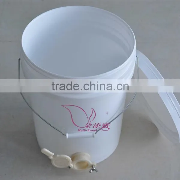 15 Liter White Plastic Honey Pail /Busket With Honey Gate photo-3