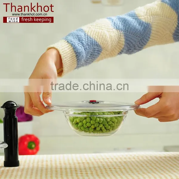 Large Plastic Container With Lid Glass Jar With Lid VACUUM Plastic Lid