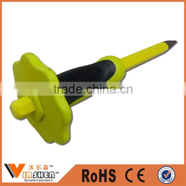 High quality Hand Tool Flat Chisel Cold Chisel With rubber Handle
