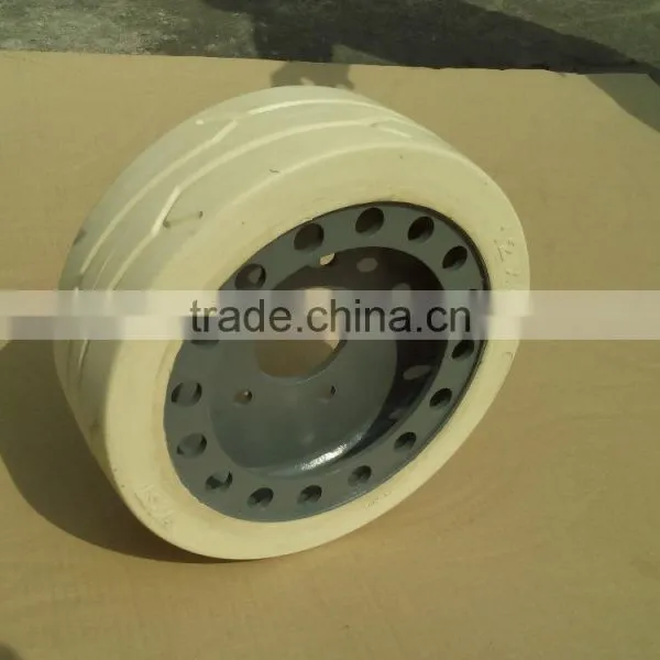 Quick Delivery Factory Solid White Wall Tyre for Lifting Platform photo-5