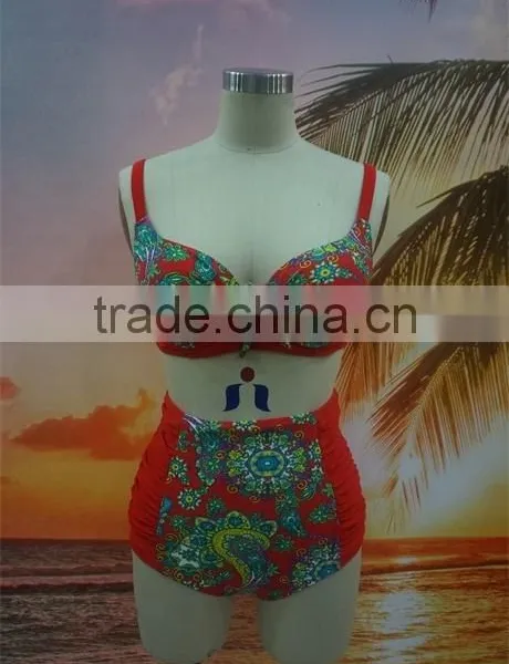 Wholesale 2016 High Waist Swimsuit Swimwear Women Bikini photo-3