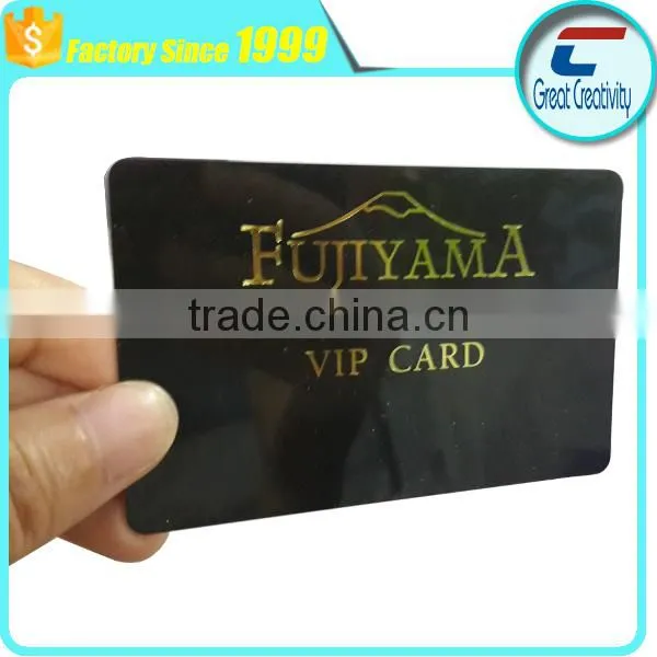 Perfect Printed Plastic VIP Business Card With Gold Hot Foil Stamping photo-3