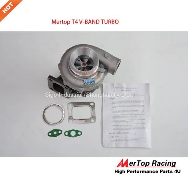 Mertop UPGRADE T4 V-BAND RACING TURBINE TURBO TURBOCHARGER V BAND .0.68 AR 58 TRIM 420+HP photo-5