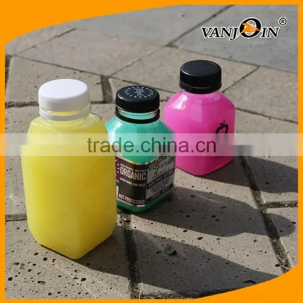 Mini Square Cold Pressed Juice Bottles BPA Free photo-5