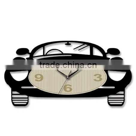 Car Design Wall Clock Plastic Wall Clock for Home Decor Home Decoration Car Clock Digital Wall Clock photo-1
