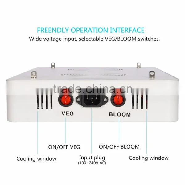 600W Led Grow Light With Veg/bloom Spectrum for Hydroponic Indoor Greenhouse/garden Plant Growing photo-3