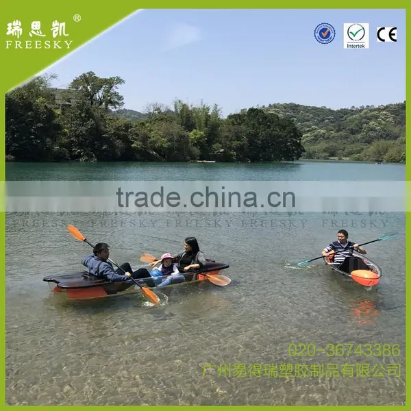 Clear Bottom Transparent PC Hull Kayak Electric Catamaran /transparent Kayak photo-3
