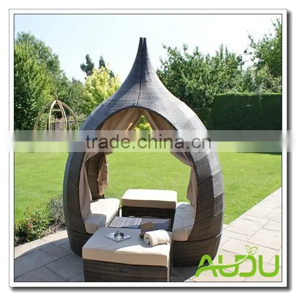 Audu SUN LOUNGER BATH SEATER RATTAN WICKER DINING OUTDOOR GARDEN FURNITURE SET photo-4