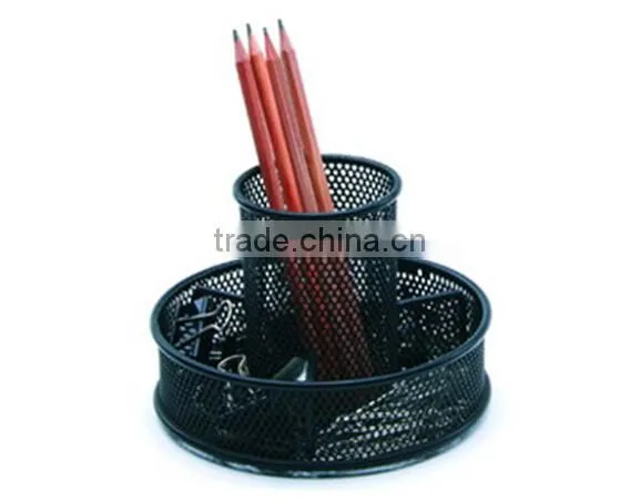 Store More Functional Black Metal Mesh Desk Organizer With Pen Holder photo-2