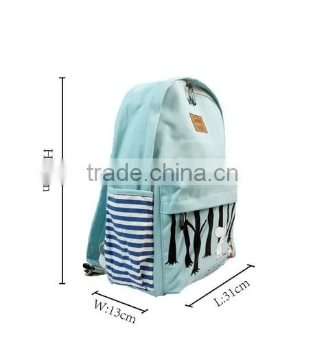 Unisex Fashionable Canvas Zip Bohemia Boho Style Backpack School College Laptop Bag for Teens Girls Boys Students photo-4