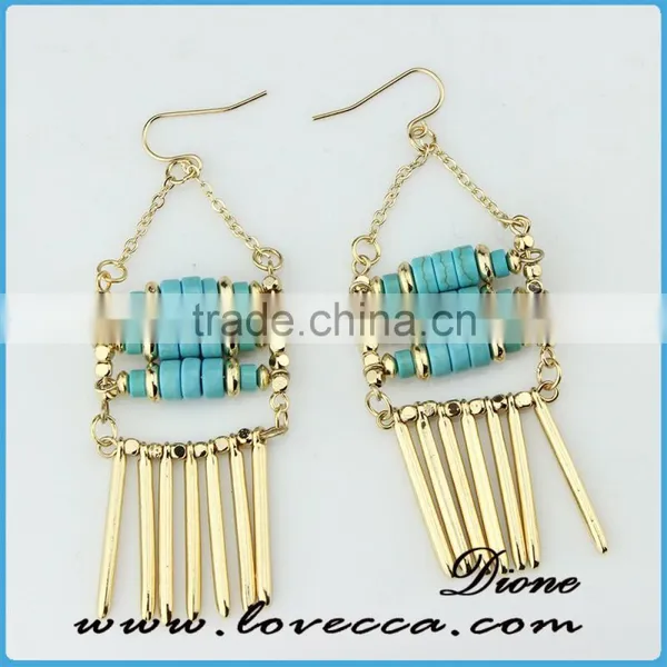 New Factory Direct Natural Stone Gemstone Turquoise Earring photo-2