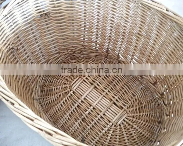 Natural Oval Handmade Storage Wicker Box With Lid photo-4