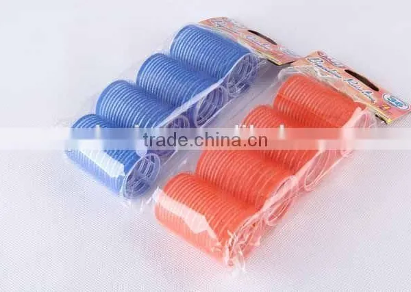 4P Ccolorful Plastic HAIR ROLLERS/Hair Tools/nylon paster