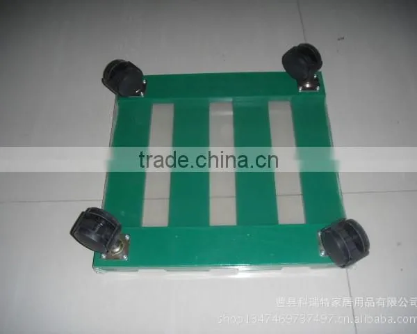 Wood Flower Stand MatWooden Flowerpot Stand With Wheels photo-6