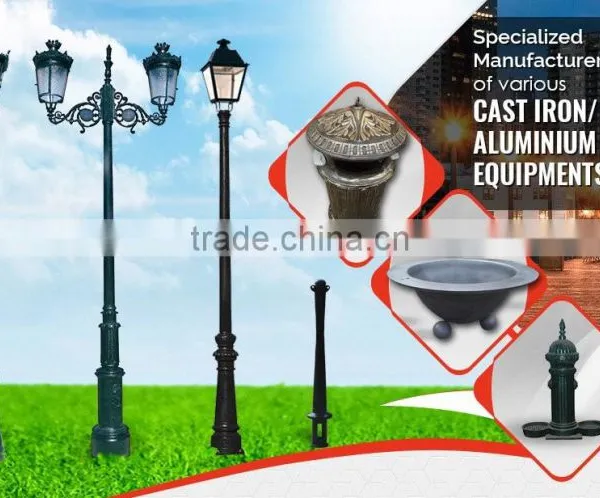 Outdoor Street Cast Iron Lighting Pole photo-2