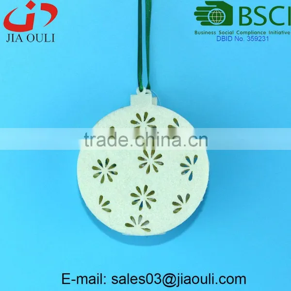 BSCI Audit Factory Hot Sale Christmas Decorations Non-woven Fabric With LED Hanging Christmas Ball photo-3