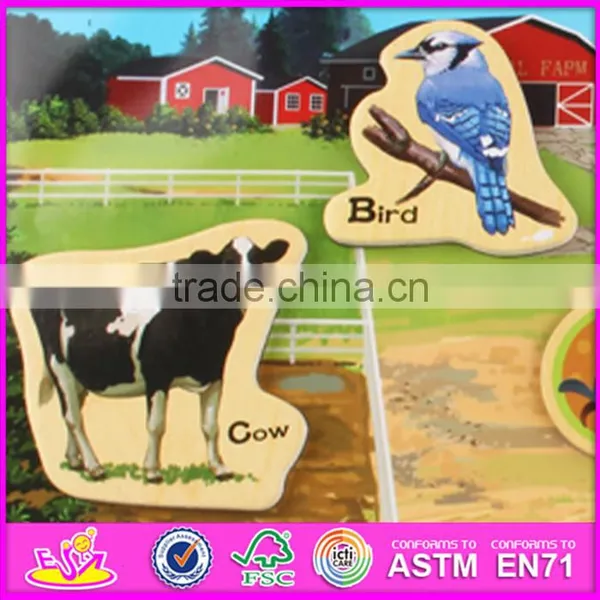 2016 New Design 23 Pieces Kids Educational Puzzle Wooden Magnetic Toys W14J003 photo-6